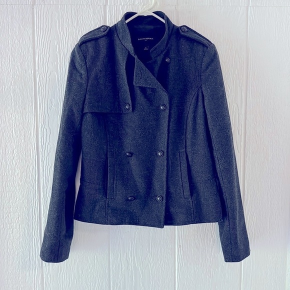 Banana republic cropped wool blend jacket size 4 - Picture 1 of 6